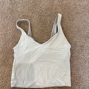 Women's White V-Neck Tank Top